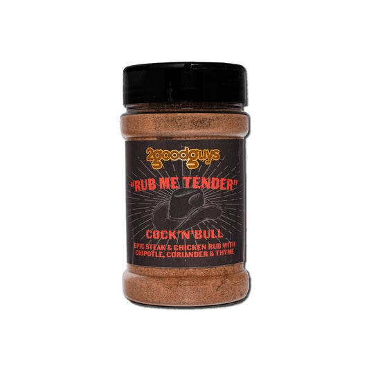 2GoodGuys &quot;Rub Me Tender&quot; Cock & Bull Rub for Steak and Chicken - Classy Classic Chipotle Cayenne Spicy Rub - Steak Dry Rub and Marinade