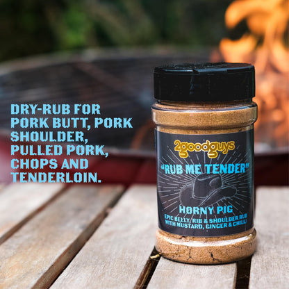 2GoodGuys &quot;Rub Me Tender&quot; Horny Pig Rub for Pork Butt, Pork Belly, Chops, Shoulder, Pork Tenderloin, BBQ Pork & Pulled Pork