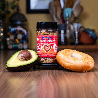 2GoodGuys Bagelicious Everything But The Bagel Korean Kick - Savoury Seasoning - Original Bagel Topping - Crunchy Toasted Seeds