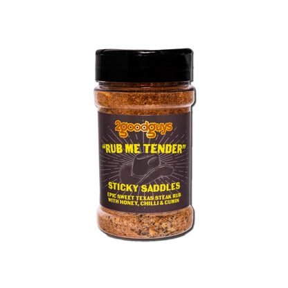2GoodGuys &quot;Rub Me Tender&quot; Sticky Saddles Rub - for Steak, Ribs, Pulled Pork & Belly Pork Burnt Ends