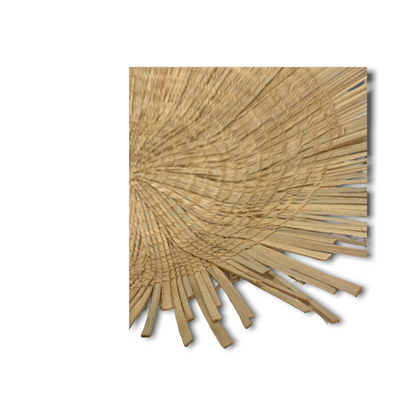 Malawi Sun Wall Basket by Botanical Boys, 50cm round woven wall decor with a natural, sun-inspired design.