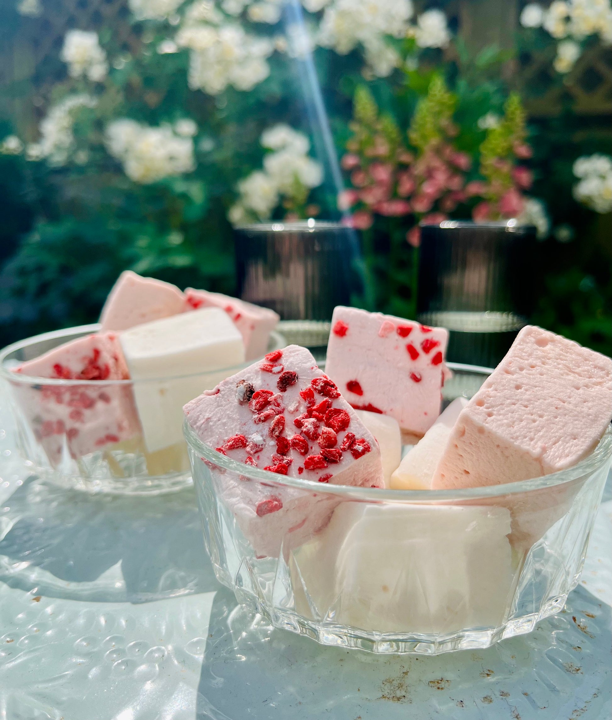 Colorful Summer Fruit Salad Marshmallows from Kensal Sugar Kitchen, featuring assorted fruit-shaped marshmallows in a vibrant mix.