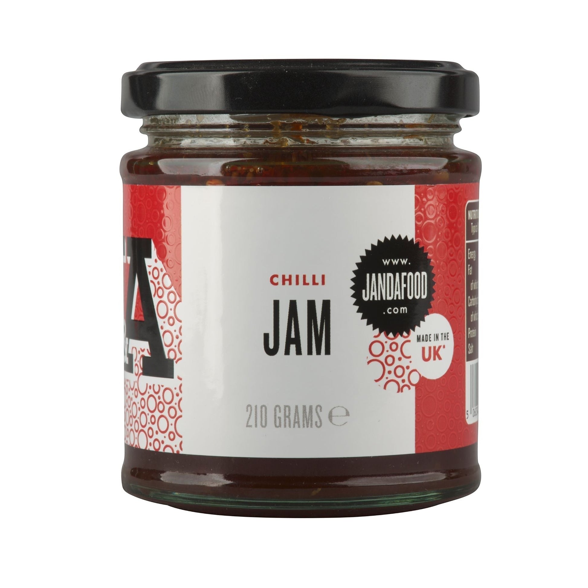 Janda Food Chilli Lover's Trio gift box with three jars of spicy chilli jam condiments, featuring colorful labels and glass jars.