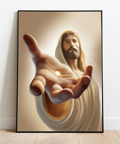 KEOLIX Jesus Christ of Nazareth art print depicting a powerful reflection of sacrifice and love in detailed artwork.