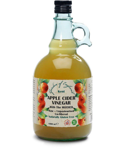 Kent Apple Cider Vinegar With "Mother" 1X1L | Raw | Unpasturised | Unfiltered | GMO Free