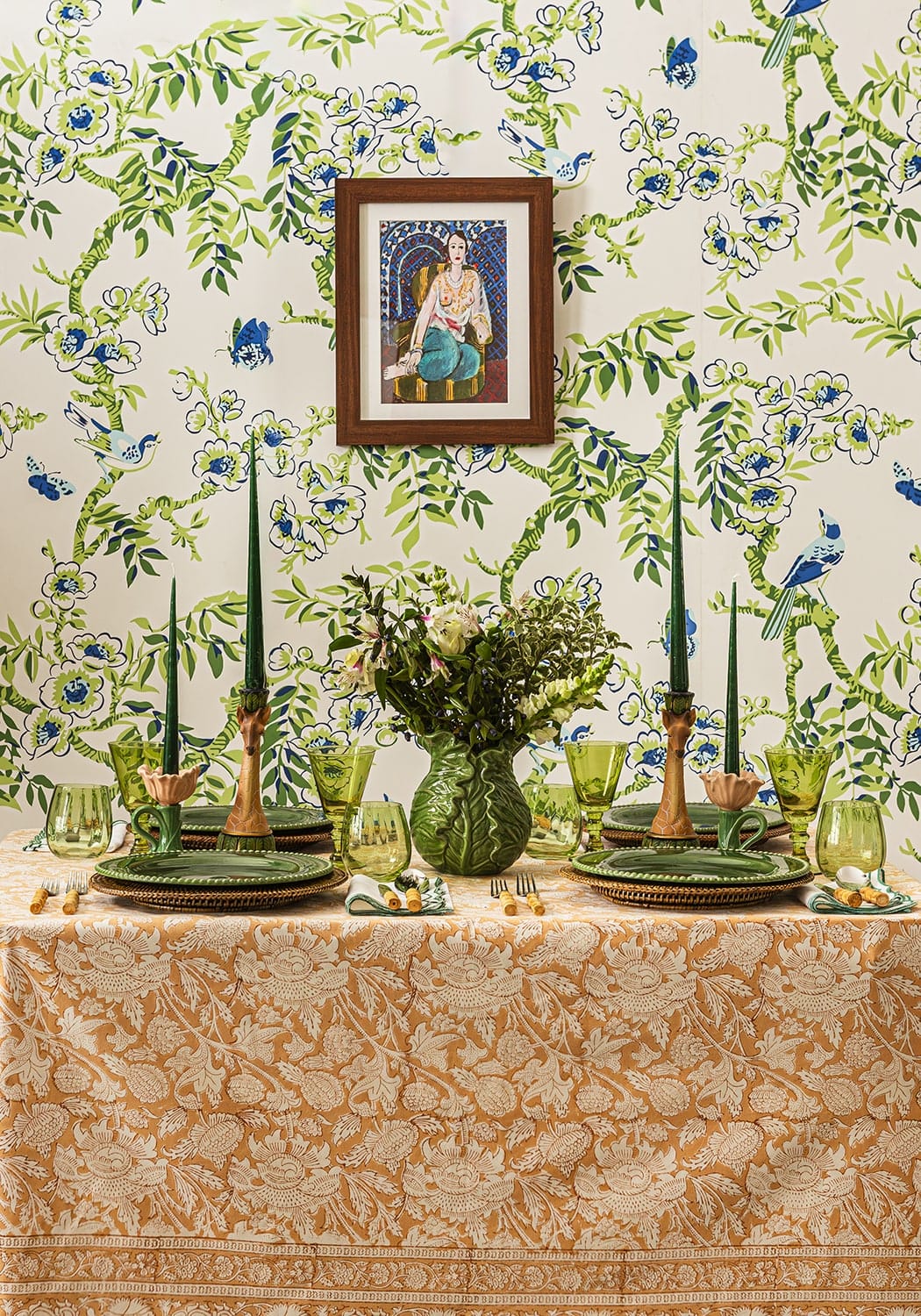 Large vintage-inspired cabbageware vase by Casa by Josephine Jenno, featuring a textured, leafy design perfect for decorative displays.