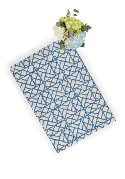 Lily's Blue Bamboo Breeze Tablecloth