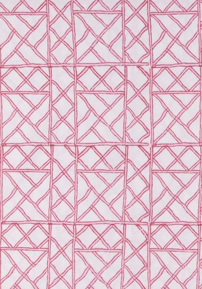 Lily's Pink Bamboo Lattice Tablecloth