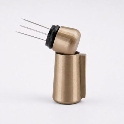 KNOCDIC® magnetic WDT tool with metallic gold finish, featuring a sturdy handle and magnetic holder for precision in watch repair.