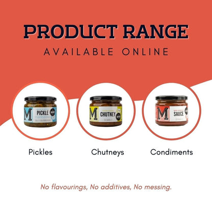 Manfood Beer Barbecue Sauce bottle from the Manfood pickle chutney sauce range, showcasing its label and packaging.