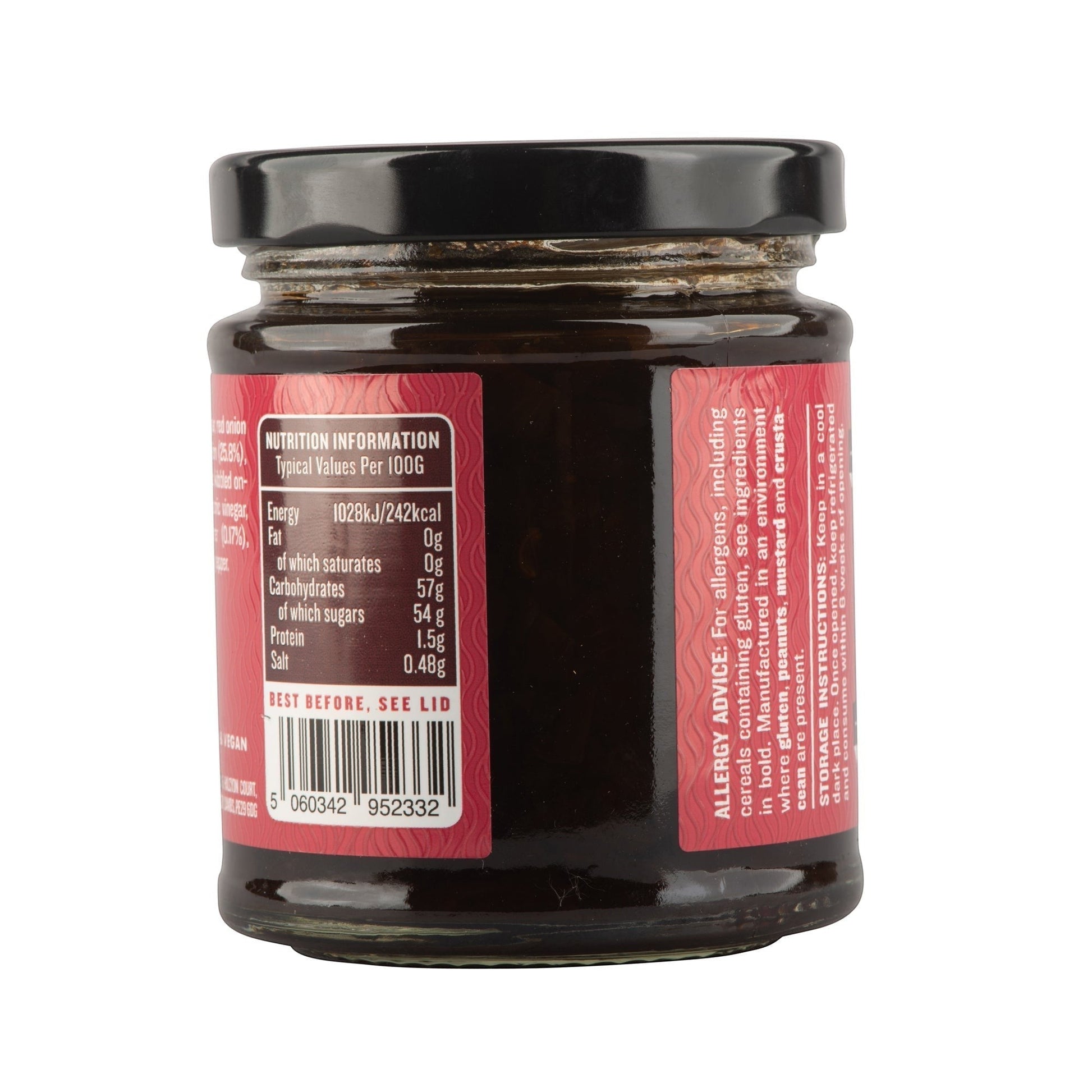 Manfood Smokey Onion Relish jar label showing a dark, textured label with white and orange text and illustrations of onions.
