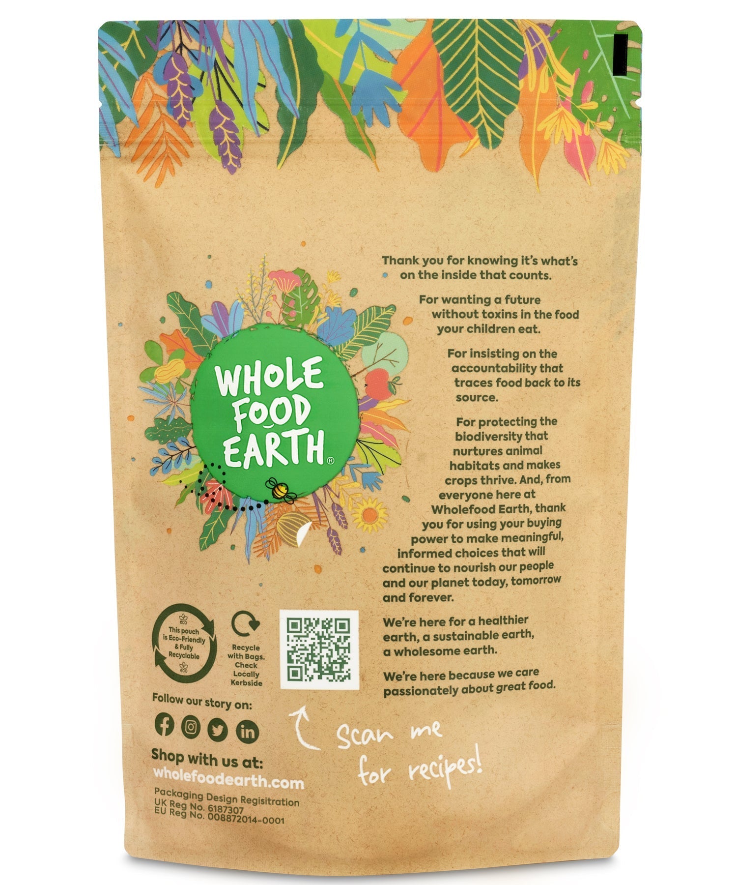 Organic shelled hemp seeds from Whole Food Earth, raw hemp nuts showing light-colored, hulled seeds rich in protein and fiber.