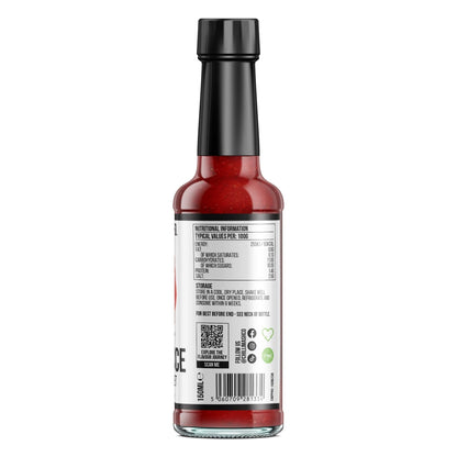 Chilli Mash Co. Piri Piri Style Hot Sauce in 150ml bottle with Scotch Bonnet peppers, spicy chili mash condiment.