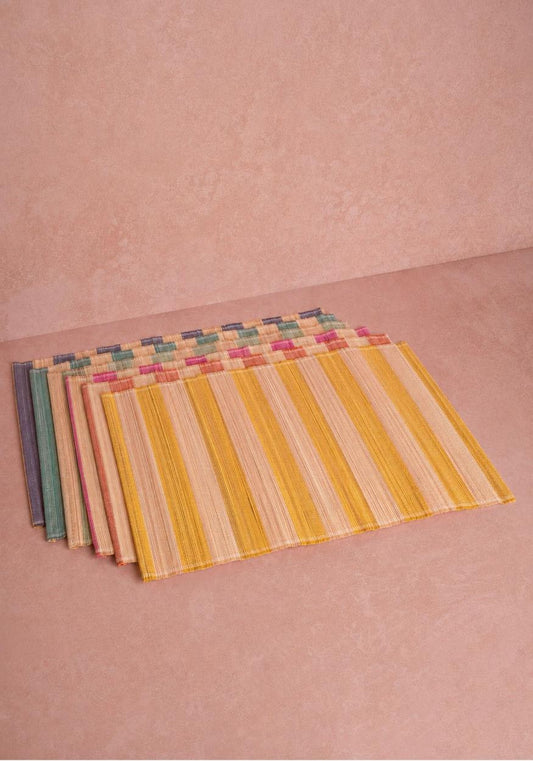 Set of 6 Amalfi Coast placemats by Casa, featuring vibrant Italian-inspired patterns for stylish dining décor.