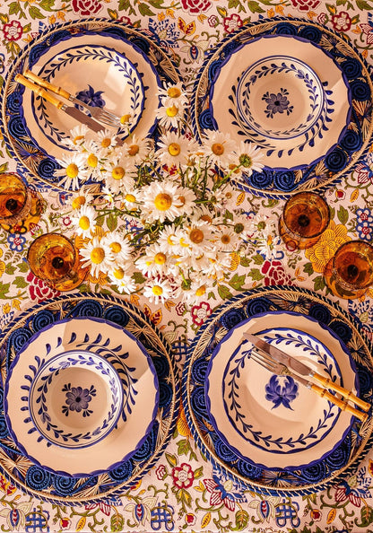 Atlántico Iraca Woven Placemat, Blue - Set of 4