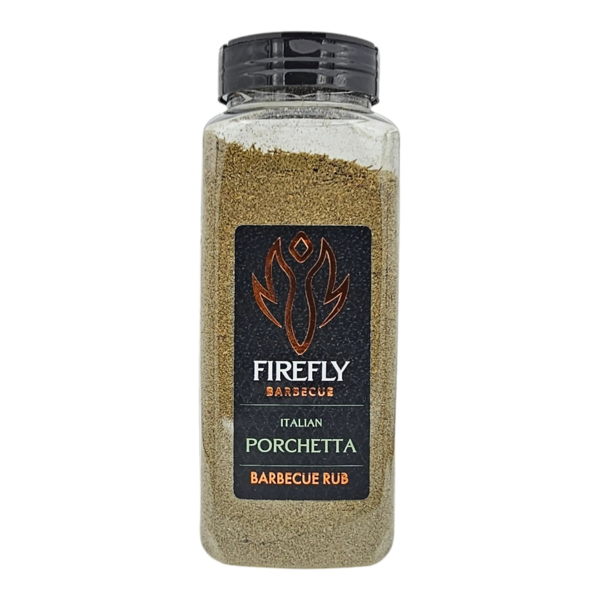 Italian Porchetta Rub from FireFly Barbecue, a flavorful BBQ rub with herbs and spices for grilling and roasting.