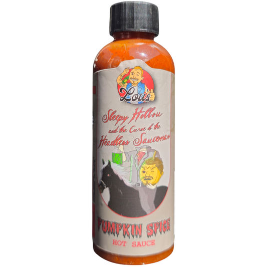 Sleepy Hollou & The Curse of the Headless Sauceman - Pumpkin Spice Hot Sauce