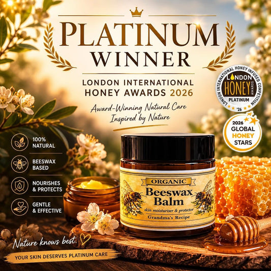ORGANIC BEESWAX BALM Vanilla - TRADITIONAL GREEK RECIPE, Natural, Handmade (60ml, 120ml)