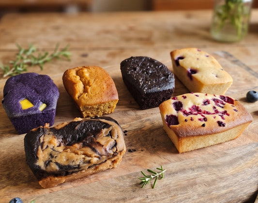 Assorted free-from cakes from The Healthy Cake Company in a mixed box, featuring gluten-free, dairy-free, and allergy-friendly treats.