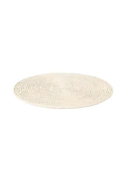 Round & Round Rattan Placemat Sand Colour - Set of 4