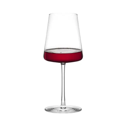 Six Stolzle Power Red Wine Glasses, 520ml capacity, clear glassware by Glassware UK, displayed in the image.