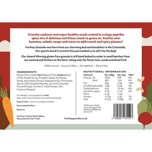 Forthay Granola Savoury Granola - Crunchy Cashews 250g
