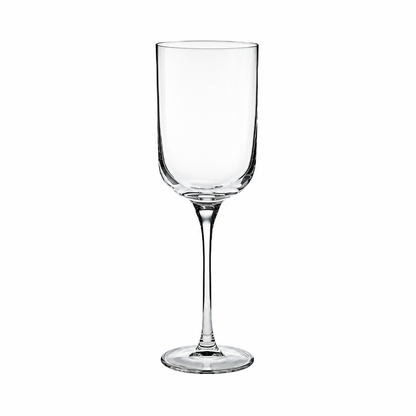 Set of six Krosno Glamour wine glasses, 350ml, clear glassware with elegant design, perfect for serving wine.