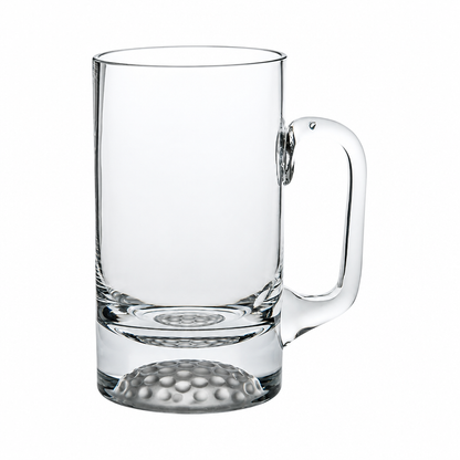 Gold ball glass tankard from Glassware UK with a 268ml (1/2 pint) capacity, featuring a shiny gold ball design.