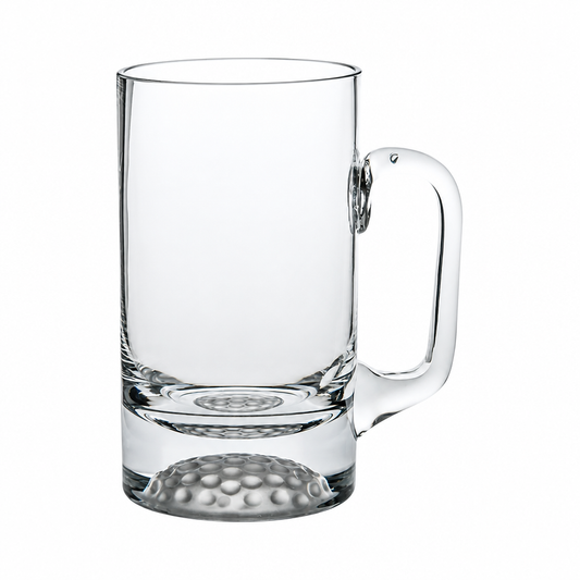 Gold ball glass tankard from Glassware UK with a 268ml (1/2 pint) capacity, featuring a shiny gold ball design.