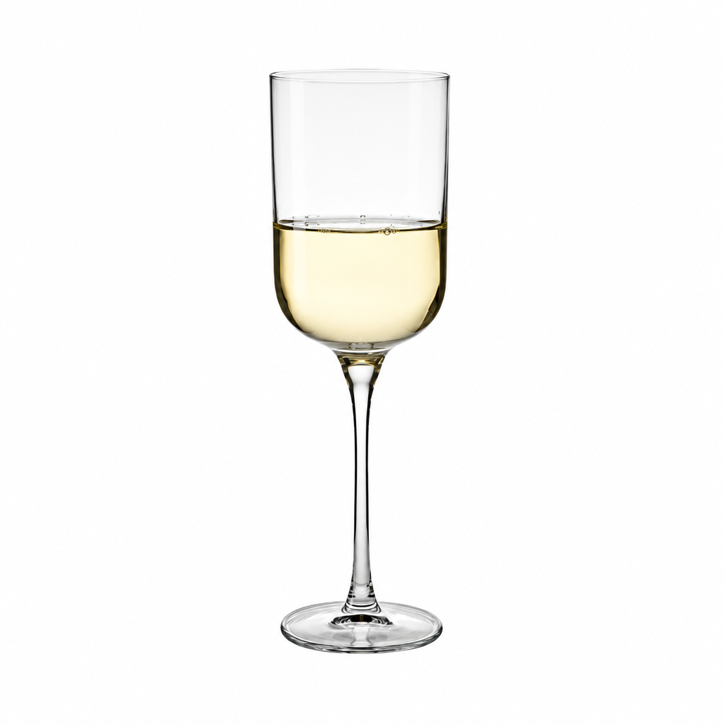 Set of six Krosno Glamour Wine Glasses, 350ml, clear glassware for elegant wine serving, from Glassware UK.