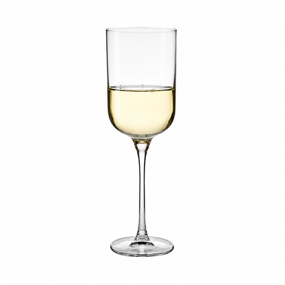 Set of six Krosno Glamour Wine Glasses, 350ml, clear glassware for elegant wine serving, from Glassware UK.