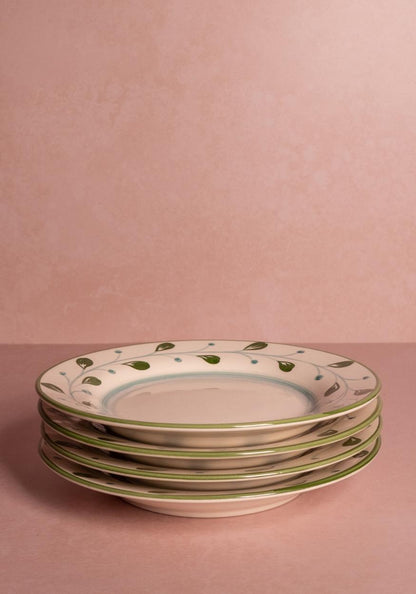 Cordelia Side Plate, Green Set of 4