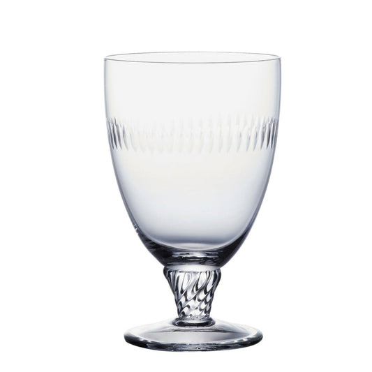 Crystal bistro glasses with spears design by The Vintage List, featuring elegant glassware with decorative spear accents.