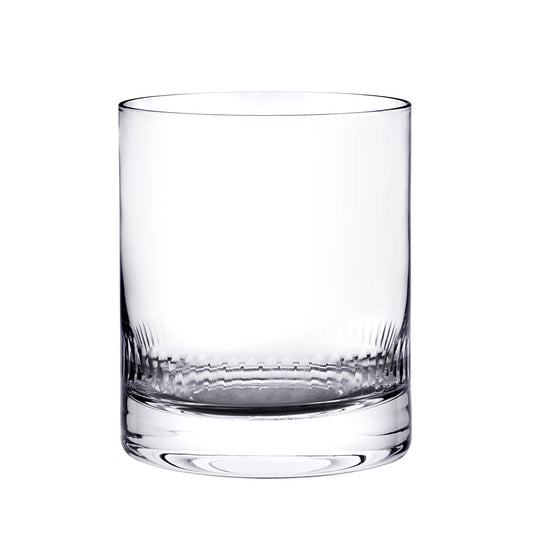 A Pair of Crystal Whisky Glasses with Spears Design