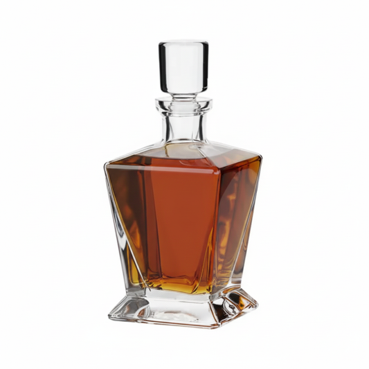 Krosno Handmade Square Glass Decanter - 750ml