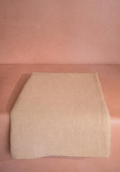 Emma Linen Tablecloth, Oatmeal