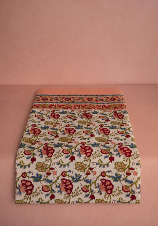 Wildflower tablecloth by Casa by Josephine Jenno featuring a vibrant floral pattern on fabric for elegant dining.