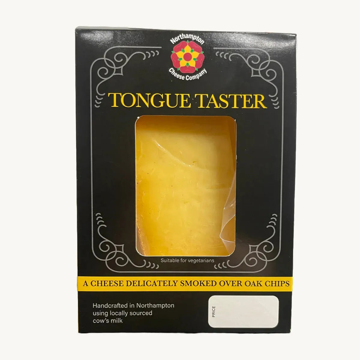 Friars Farm Northampton Cheese Co. Tongue Taster Cheese 150g, creamy cheese with a rich tongue-tasting flavor in a natural close-up.