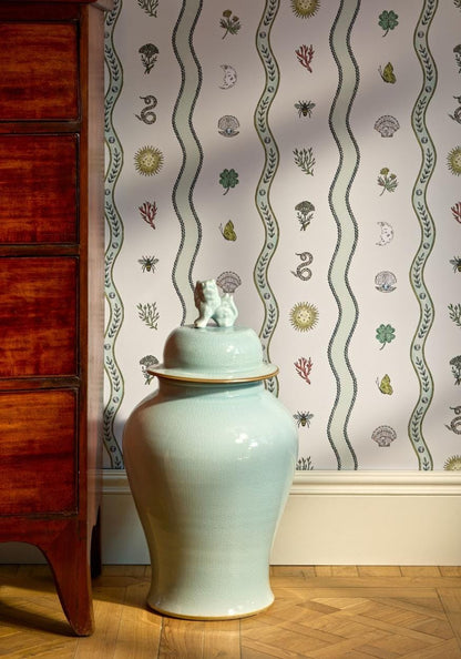 Mint porcelain jar vase by Casa by Josephine Jenno, featuring a smooth, rounded design perfect for decorative display.