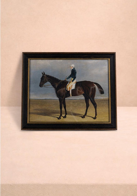 Vintage-style horse print wall art by Casa, featuring a detailed horse illustration in a classic, timeless design.