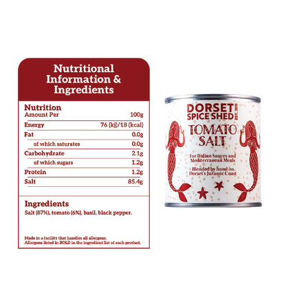 Dorset Spice Shed Tomato & Basil Salt 160g