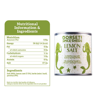 Dorset Spice Shed Lemon & Green Herbs Salt 160g
