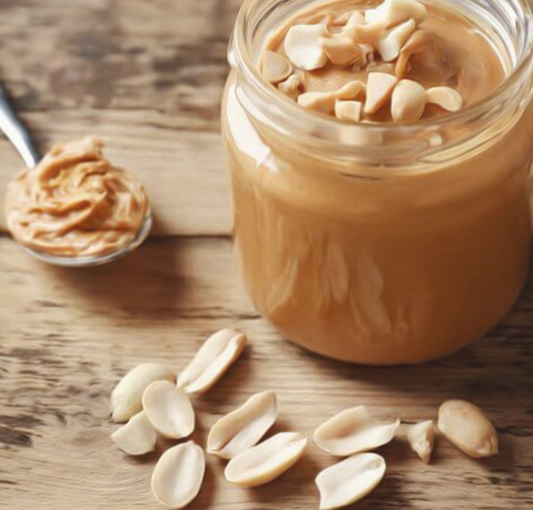 Whole Food Earth blanched peanuts in a bowl, GMO-free, vegan, dairy-free, without added sugar, fresh nuts and seeds.