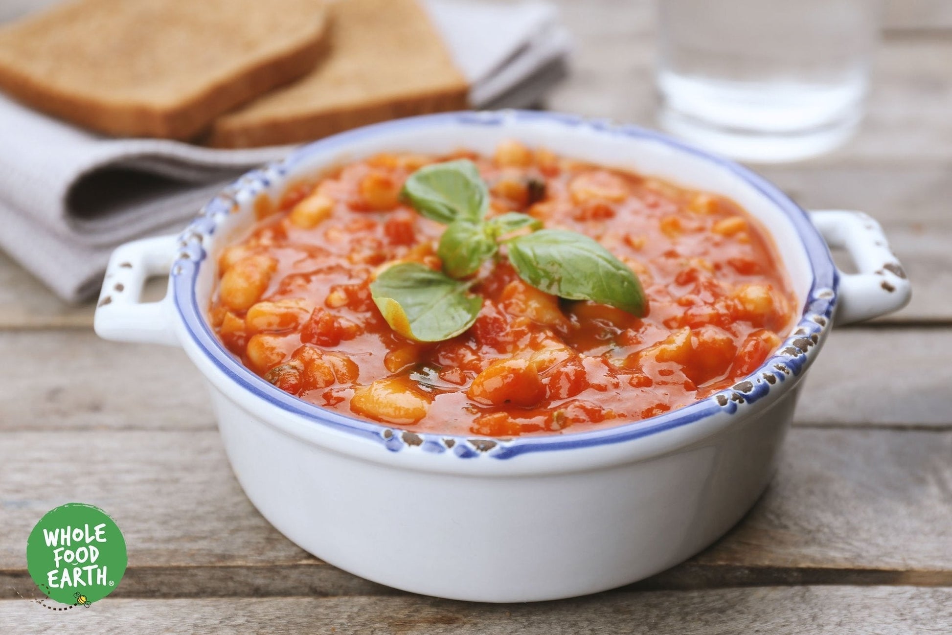 Whole Food Earth butter beans in a bowl, showcasing their smooth, creamy texture and natural, GMO-free appearance.