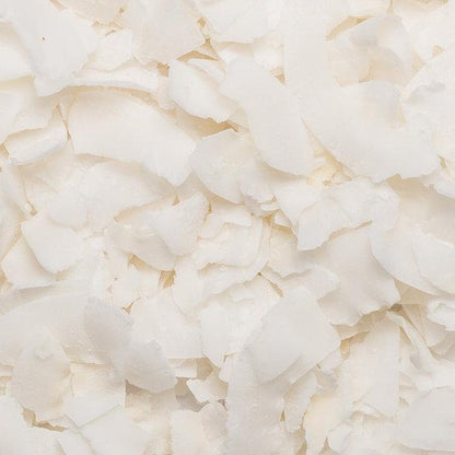 Organic dried coconut chips from Whole Food Earth, raw and GMO-free, shown in a close-up image of the dried fruit slices.