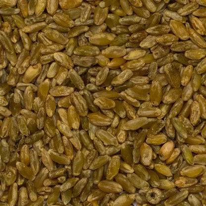 Raw organic Freekeh wholegrain from Whole Food Earth, GMO-free, vegan, and additive-free in a natural, unprocessed form.