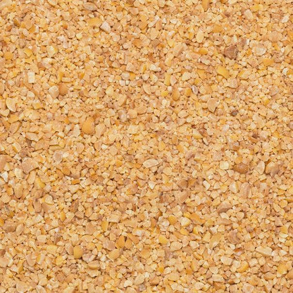 Organic Soya Mince (TVP) from Whole Food Earth, vegan and GMO-free, displayed in a bowl with rice and couscous.