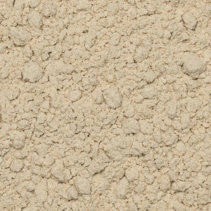 Organic White Teff Flour from Whole Food Earth, raw, GMO-free, vegan, low GI flour in a resealable bag.