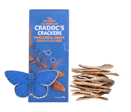 Cradoc's Wholemeal Wheat, Chai & Flax Seed Crackers
