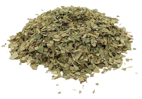 Transparent image of Porter Hill Tea Company's Yerba Mate herbal and fruit tea blend in a clear container.